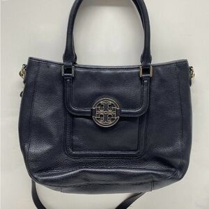Tory Burch Black Leather Shoulder Bag